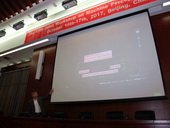 Mr. Gansha Wu giving a keynote talk