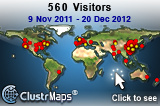 Locations of visitors to this page